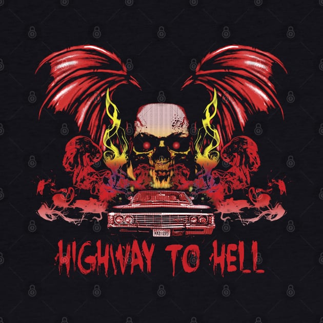 Highway To Hell - Colour by HappyLlama